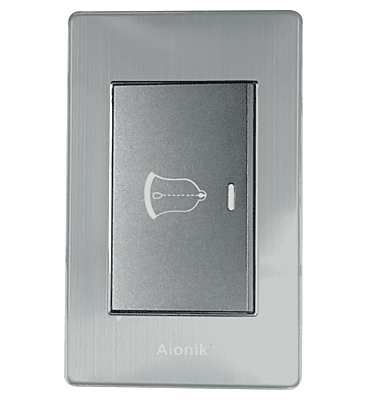 Placa acero inoxidable plata timbre APP018 Aionik 10
