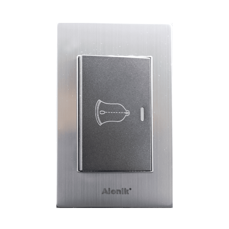 Placa acero inoxidable timbre gris oxford APG018 Aionik 10