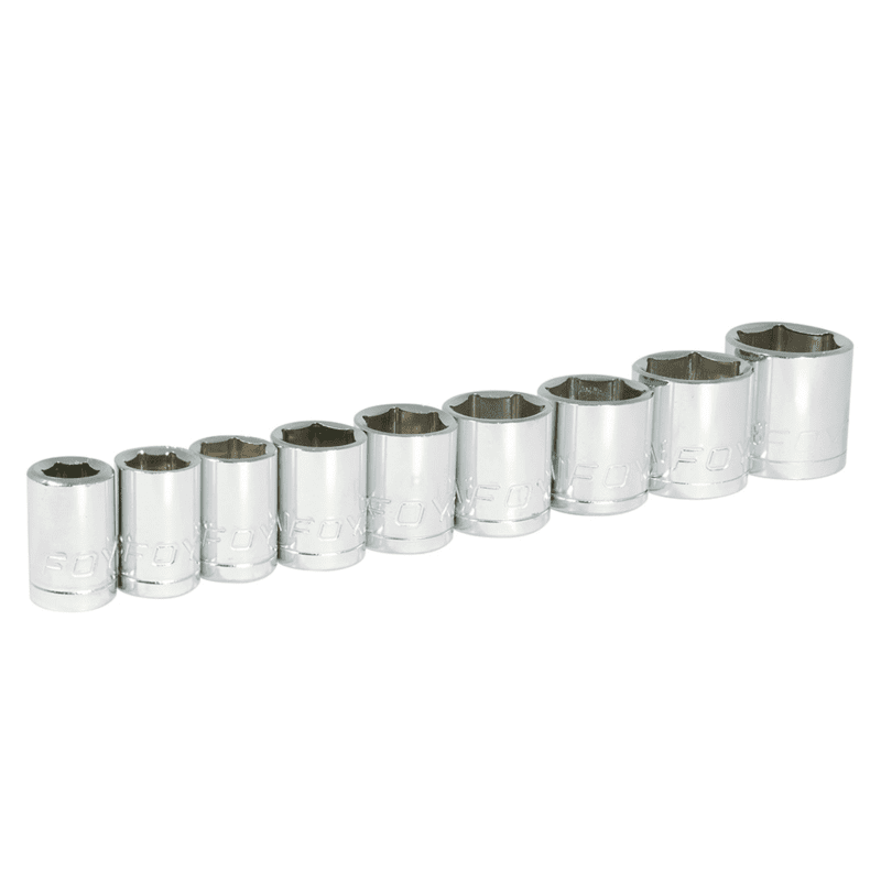 Juego de 9 dados cuadro de 3/8" estandar 140435 Foy PVL 1