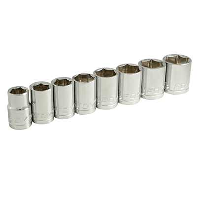Juego de 8 dados cuadro de 1/2" milimetrico 140442 Foy PVL 1